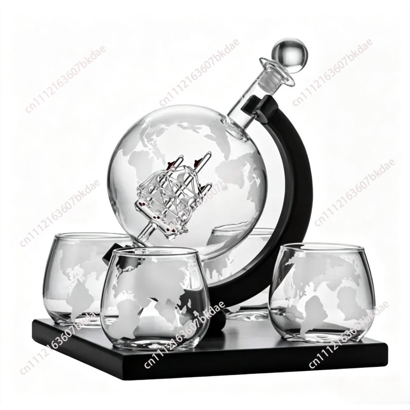 Decanter Globe Set - Dekoracyjny zestaw karafki do wina w