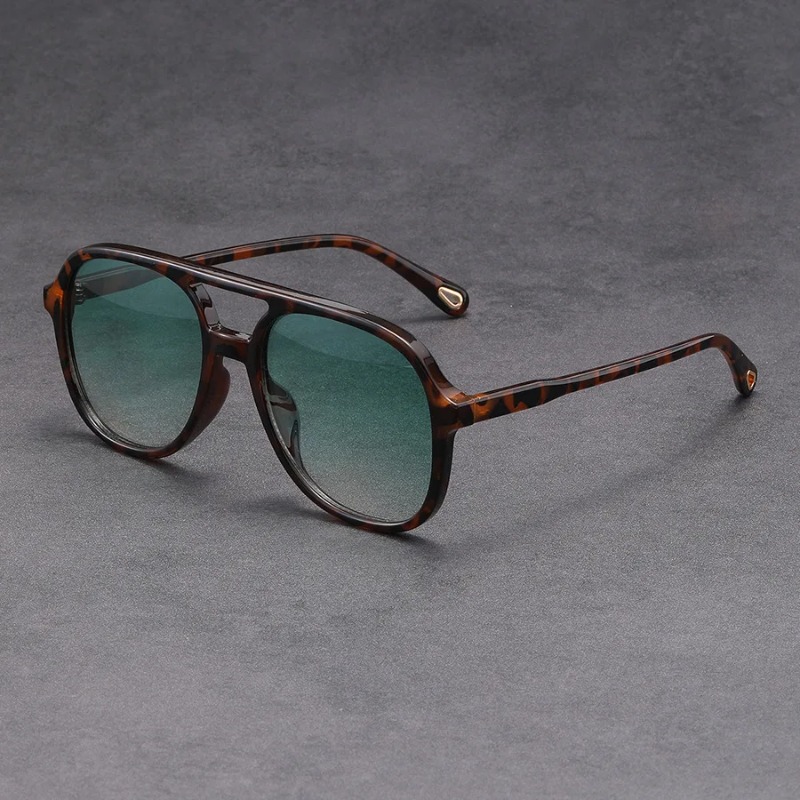 Old Fashioned Glass - Okulary przeciwsłoneczne damskie kwadratowe z podwójną