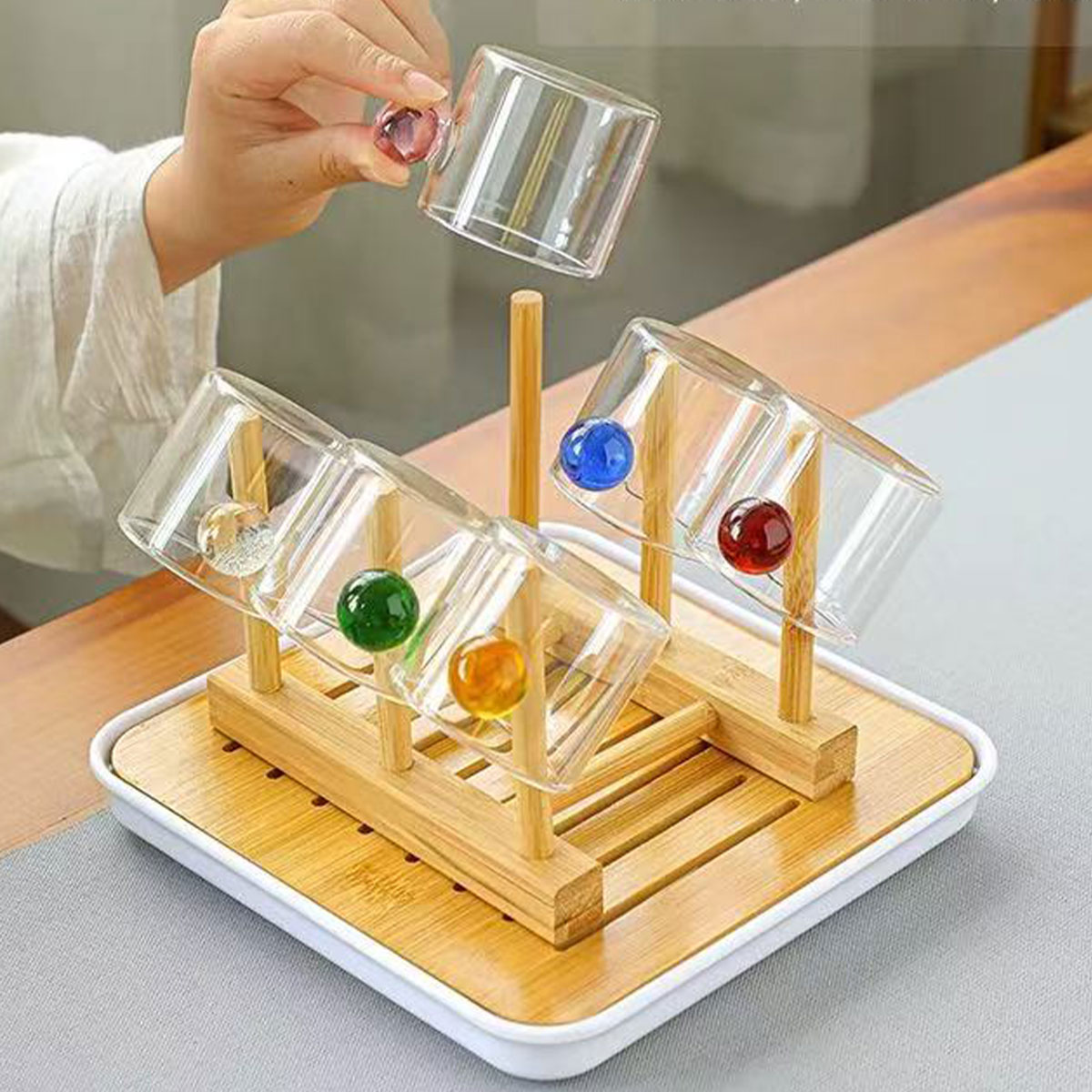 Highball Glass Set - Wysokiej jakości, kolorowe szklane kubki do