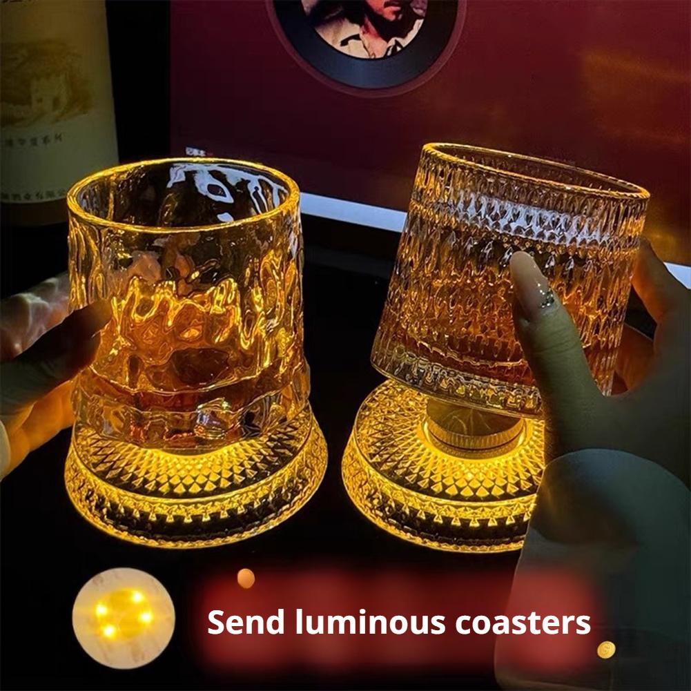 Highball Glass Set - Kieliszki do whisky, obrotowe kieliszki do