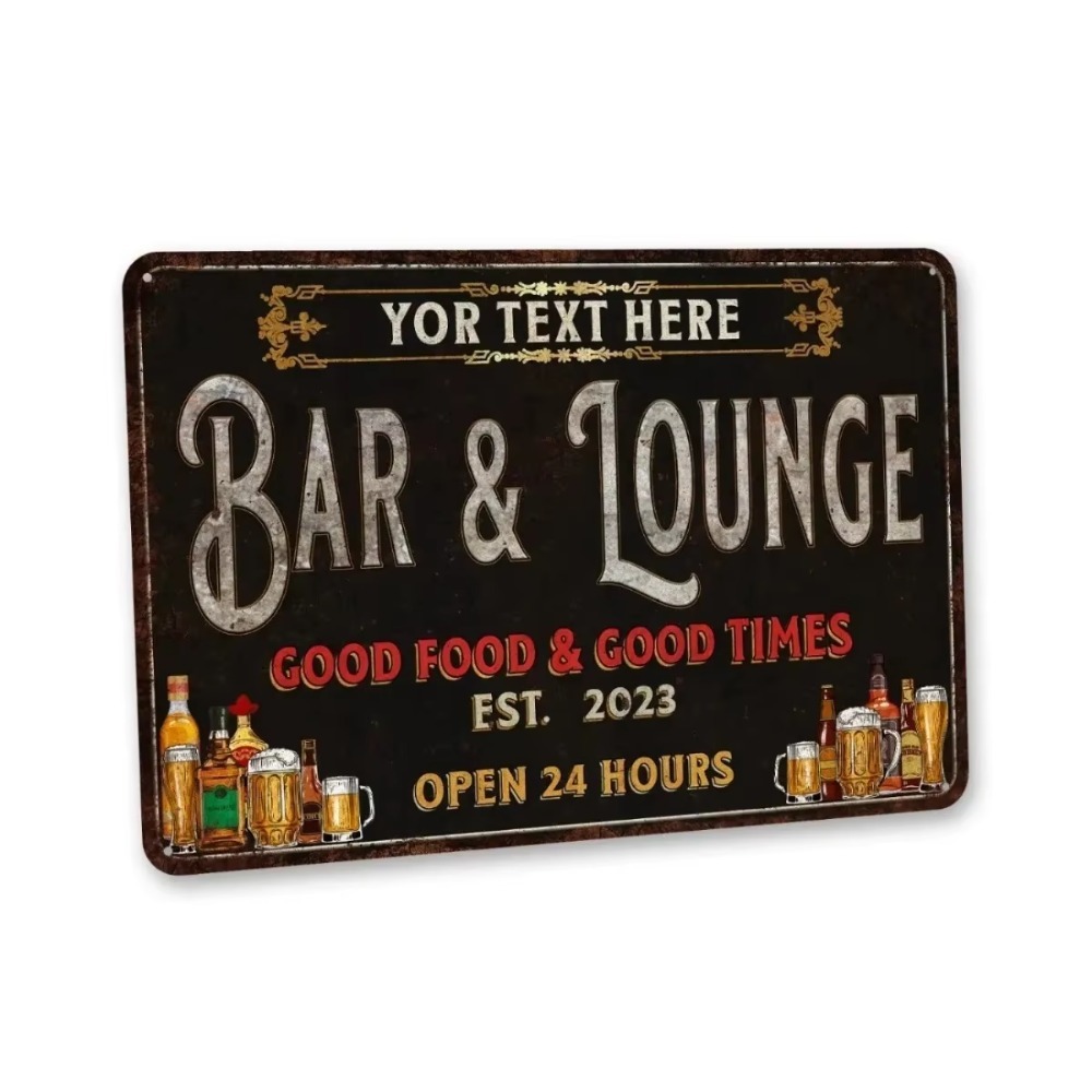 Home Bar Lounge - CIFbuy – metalowa tabliczka na ścianę