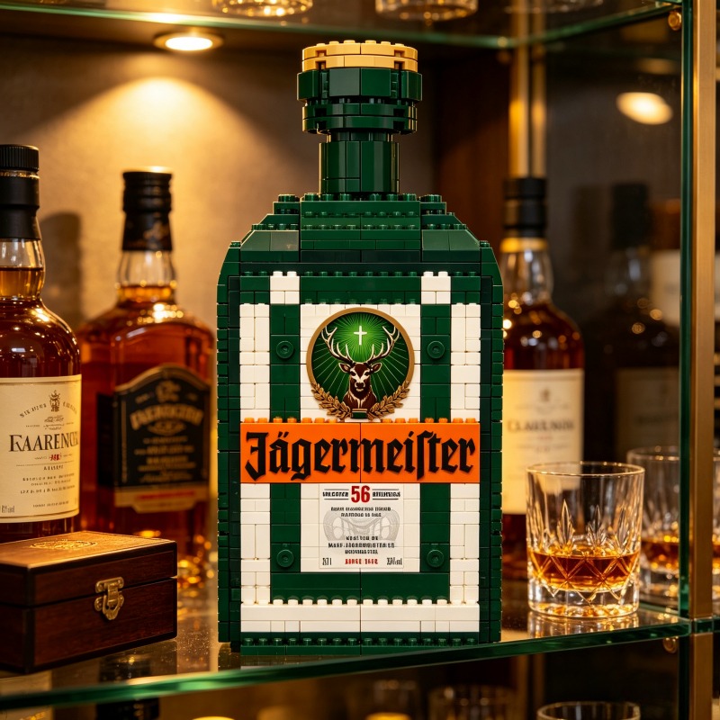 Home Bar Set - DIY Model butelki likieru Jagermeister z