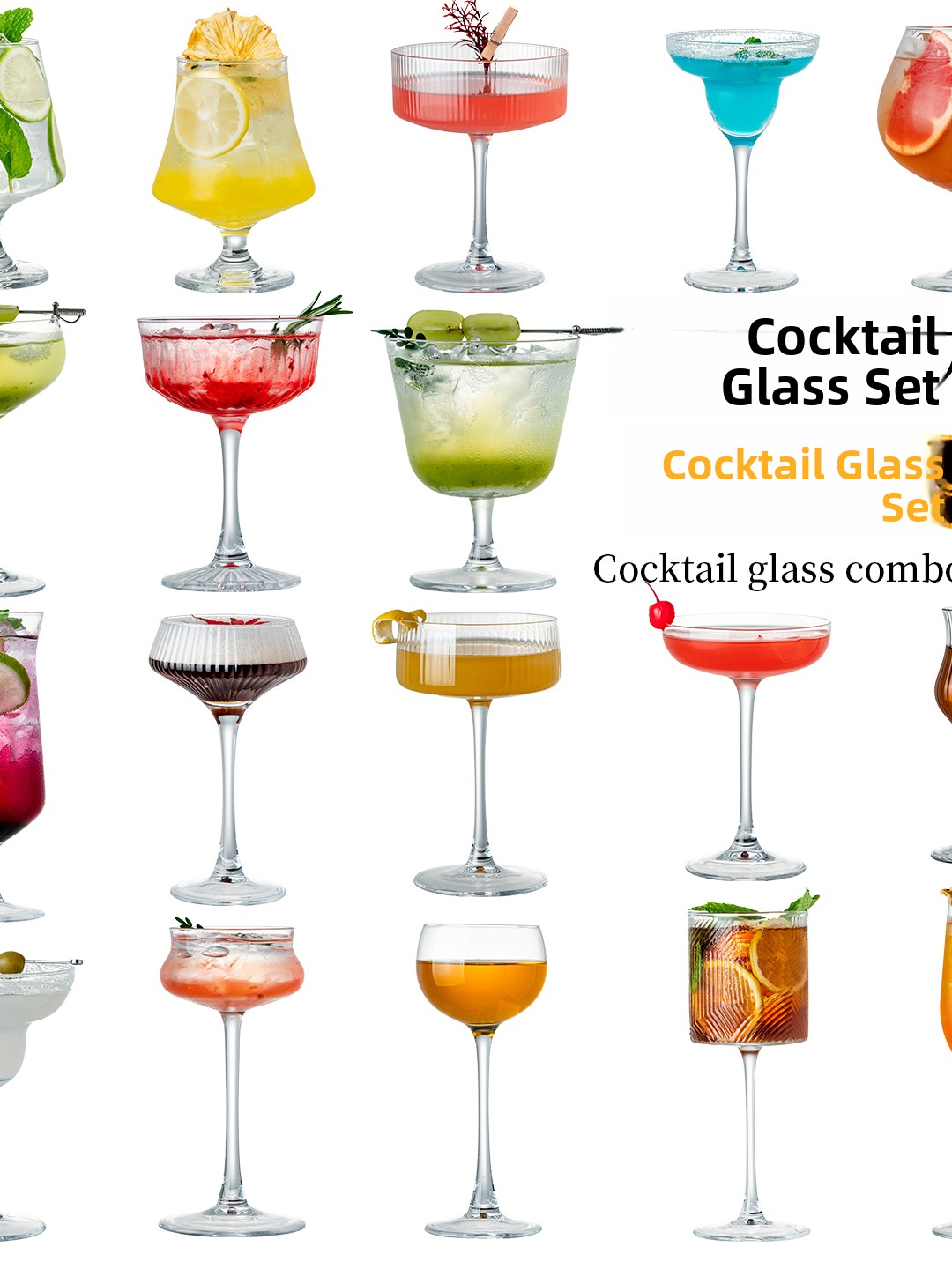 Old Fashioned Glass - Zestaw do koktajli z wysokiej jakości