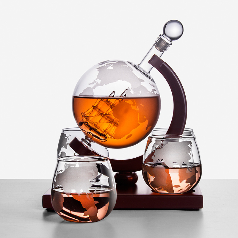 Globe karafka kreatywna szklan – Decanter Globe Set recenzja i cena