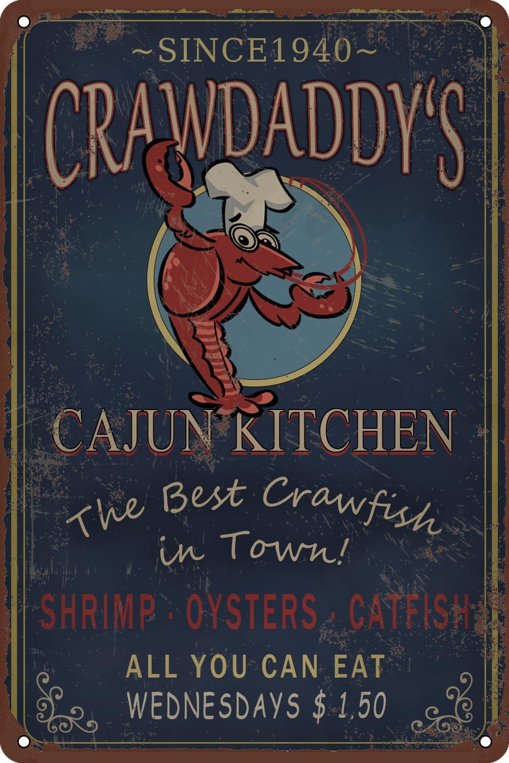 Metalowy szyld Beat Crawfish C – Home Bar And Restaurant recenzja i cena