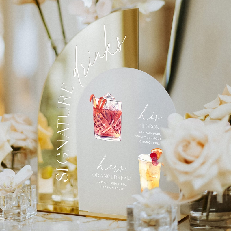 Znak menu baru weselnego ze zł – Cocktail Recipe Book recenzja i cena