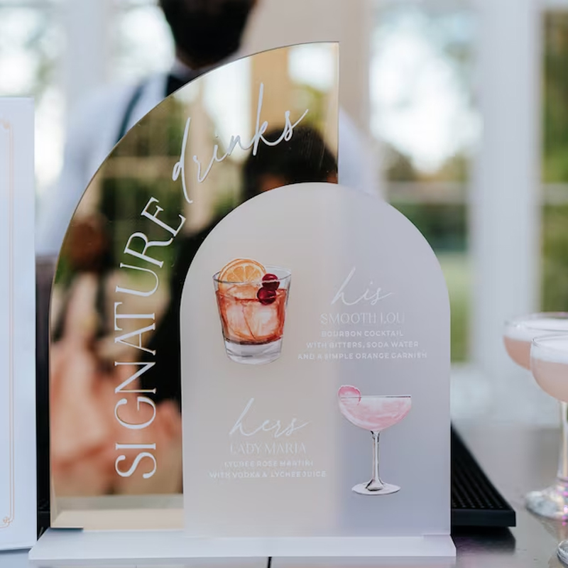 Znak menu baru weselnego ze zł – Cocktail Recipe Book recenzja i cena