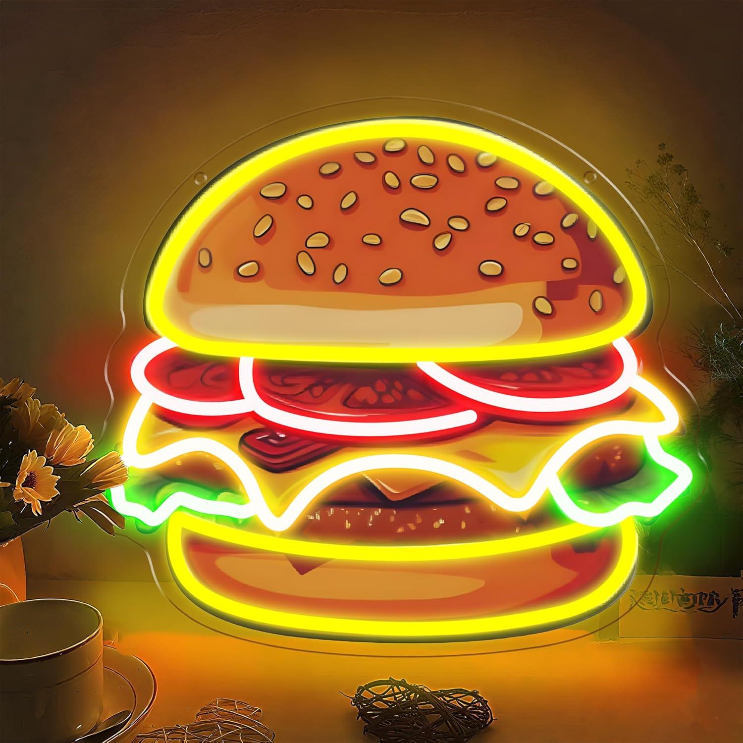 Neonowy Znak LED Burger Hambur – Home Bar Signs recenzja i cena