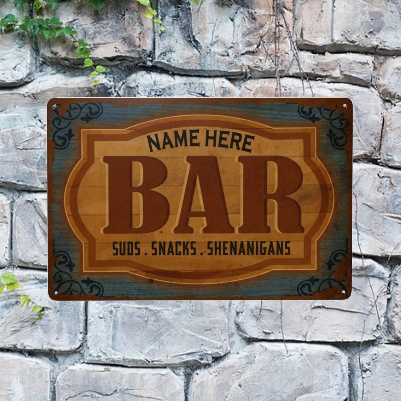 CIFbuy – płaska, metalowa tabl – Home Bar Signs recenzja i cena